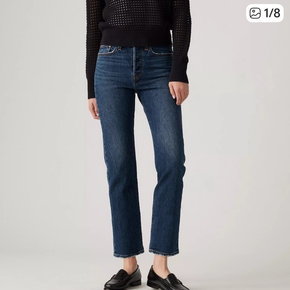 Levi's Women's Dark Blue Straight Leg Jeans